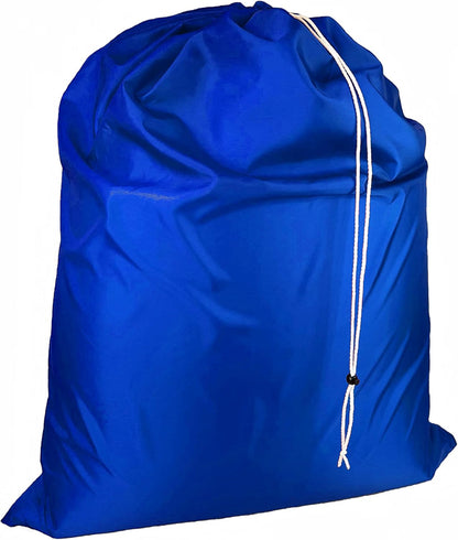 Laundry Bag with Locking Closure Drawstring – Extra Large Heavy Duty 100% Nylon, Large & Foldable Clothes Sack – Lightweight Dirty Laundry Organizer for Travel, Dorm, Gym – L 40" x H 50" (ROYAL BLUE)