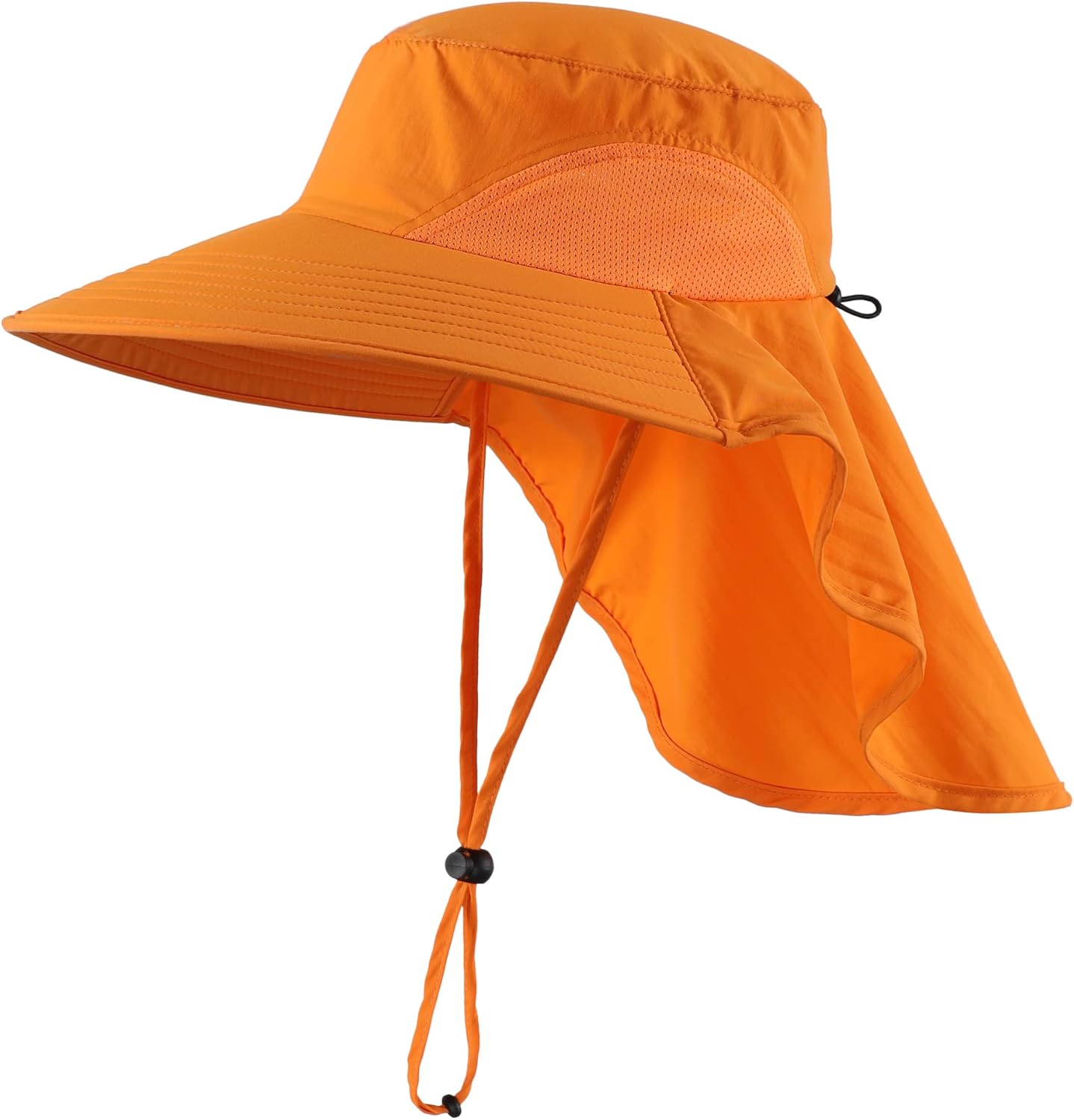 Home Prefer Outdoor UPF50+ Sun Hat Wide Brim Mesh Fishing Hat with Neck Flap