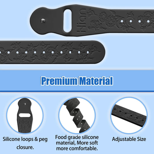 Hion Motion Sickness Bracelets Sea Sickness Wristbands for Motion Sickness/Morning Sickness/Pregnancy Nausea Anti Nausea Wristband Acupressure Nausea Bands Motion Sickness Bands(2Pairs-Black+Bule)