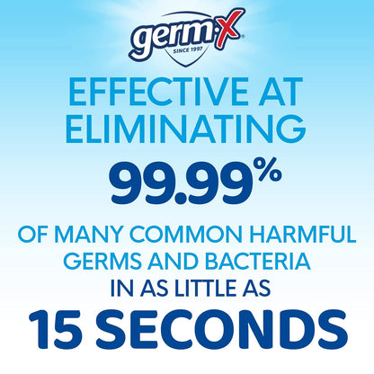 Germ-X Original Hand Sanitizer, Back to School Supplies, Non-Drying Moisturizing Gel with Vitamin E, Instant and No Rinse Formula, Large Family-Size Flip Top Bottle, 32 Fl Oz (Pack of 4)