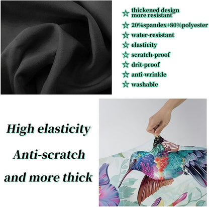 Luggage Cover Suitcase Protector + Tag, Hummingbirds Travel Cover for 29-30 inch Luggage (XL) with Concealed Zipper, Washable Elastic Cloth, Dustproof, Anti-Scratch