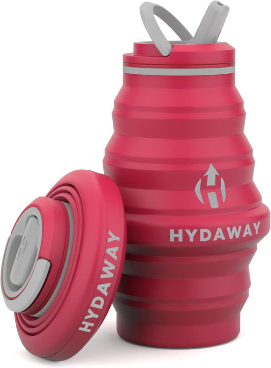 HYDAWAY 17oz Collapsible Water Bottle - BPA-Free, Leakproof, Lightweight, and Space-Saving - Perfect for Travel, Hiking, and Everyday Hydration