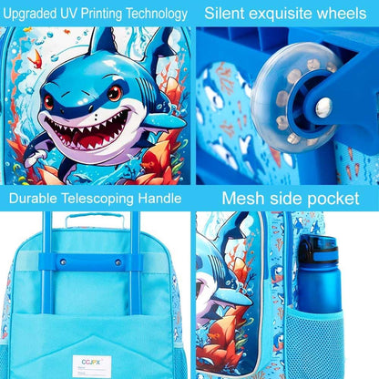 Kids Luggage for Boys Girls, Toddler Rolling Travel Carry on Suitcase with Wheels