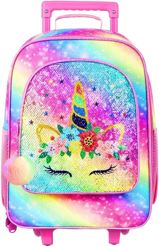 Kids Luggage for Boys Girls, Toddler Rolling Travel Carry on Suitcase with Wheels