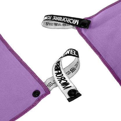 Microfiber Travel Towel, Soft Lightweight Quick Dry Towel, Super Absorbent Compact Travel & Sports & Beach Towels for Camping, Backpack, Gym, Swimming, Yoga, Hiking (L:24"×48" -Purple)