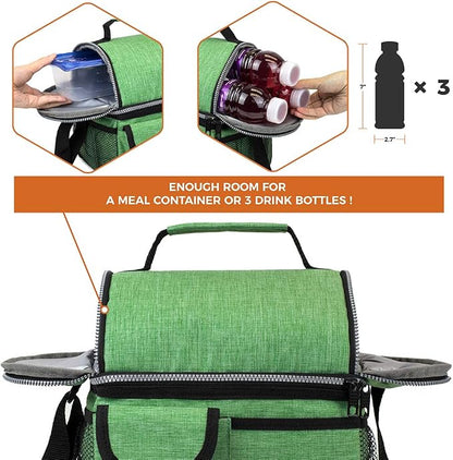 opux Lunch Box for Men, Adult Lunch Box Cooler, Insulated Lunch Bag Women - Image 7