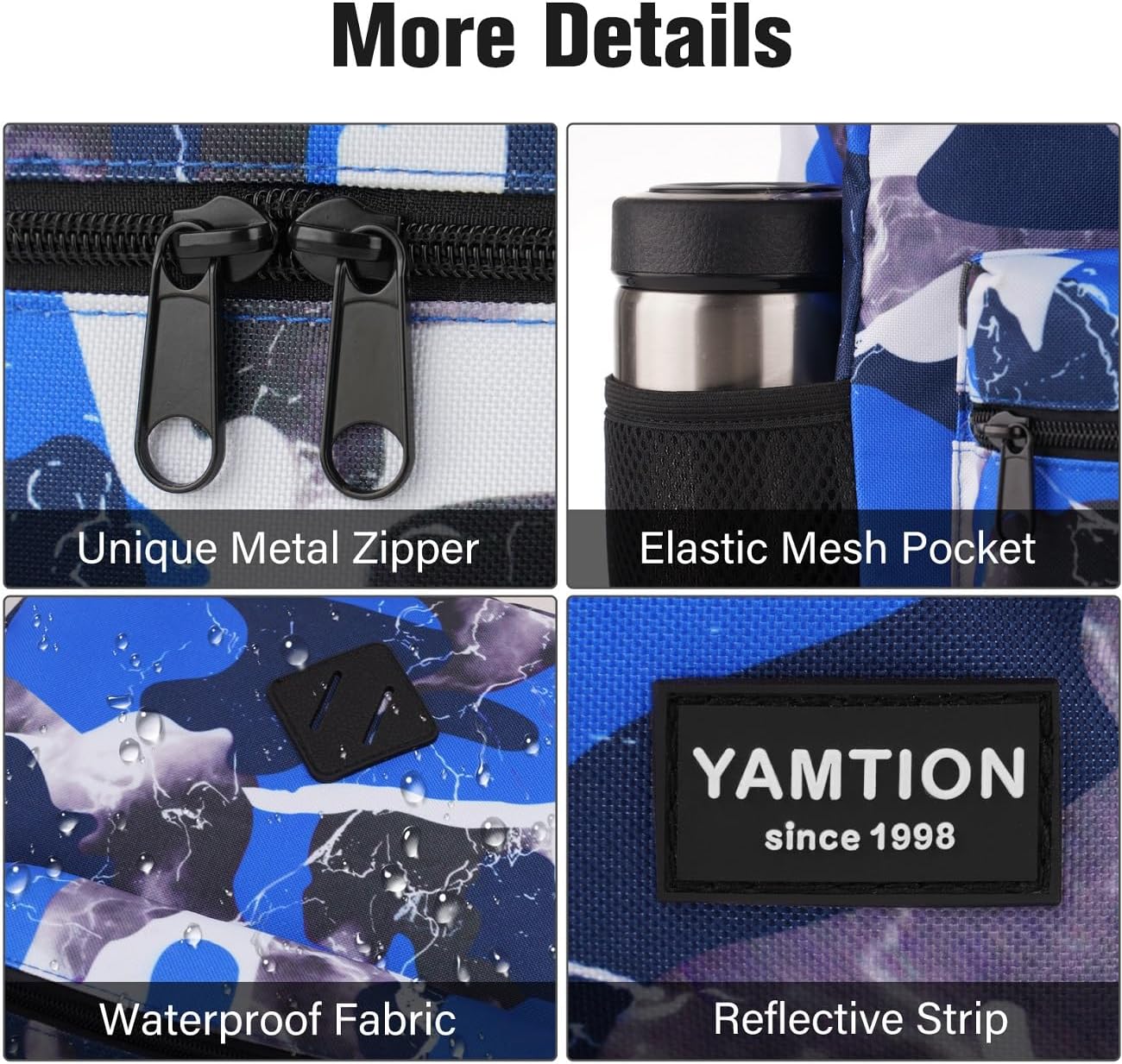 School Backpack Stone Textured,Classic Bookbag Men and Teen Boy Schoolbag with USB Charging Port for High School College Office Work Travel