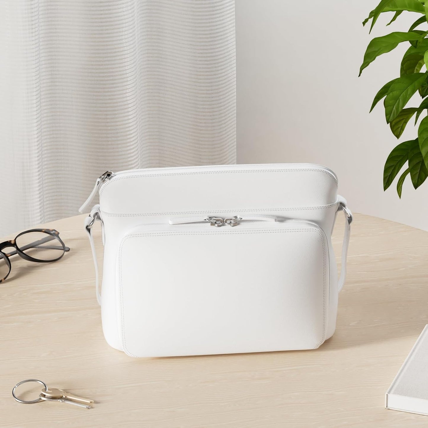 ili New York Genuine Leather Crossbody Bags for Women - Premium RFID Blocking Shoulder Bag Organizer with Adjustable Strap