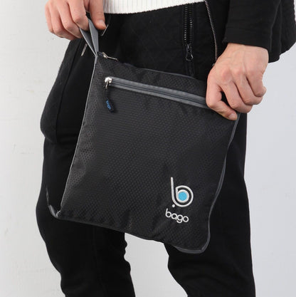 Bago Large Foldable Duffel Bags for Traveling Women & Men - 120L Packable Duffle Bag for Travel with Shoe Compartment - Water Repellant, Heavy Duty, Lightweight Folding & Collapsible (Black)