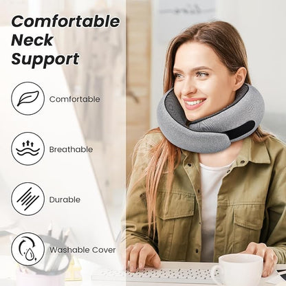 Travel Neck Pillows, 100% Memory Foam Filling, Travel Pillows - Image 6