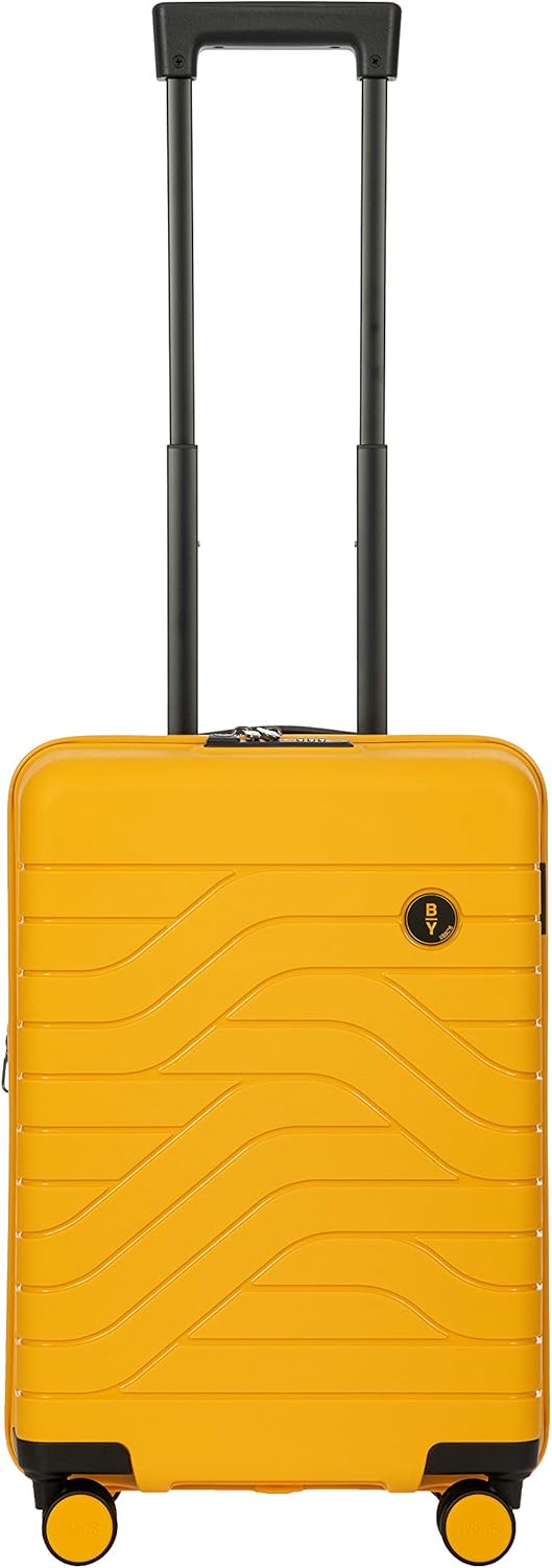 Bric's B|Y Ulisse 21-Inch Spinner - Luxury Carry-On Luggage With Spinner Wheels - Hard Shell Suitcases Made From Durable Polypropylene and Polycarbonate - Mango