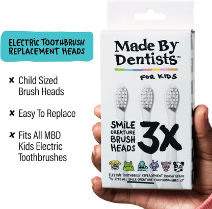 Kids Electric Toothbrush - Rechargeable Vibrating Toothbrush with Timer, Includes 6 Replacement Heads, Gently Cleans Little Teeth, for Girls and Boys, Kids & Toddlers Age 2+, Shark