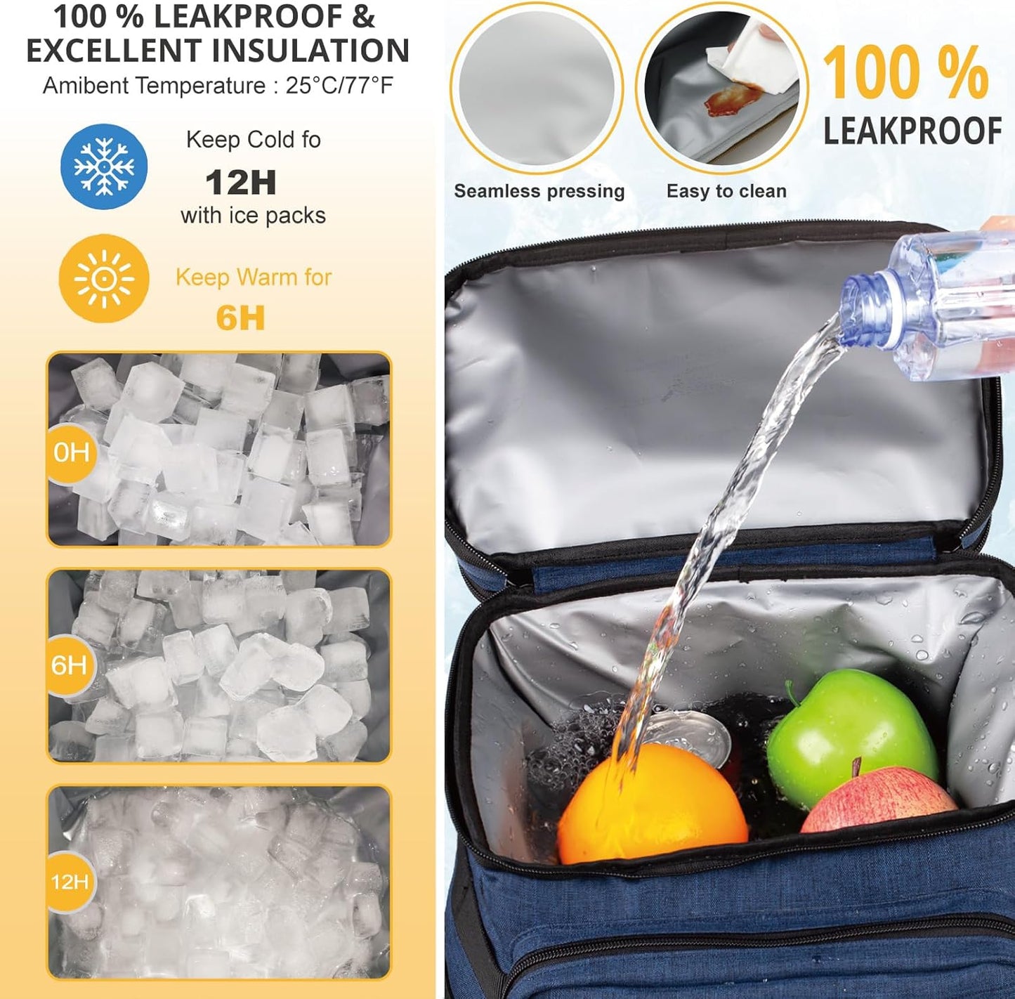 Tactical Backpack Cooler,Soft Lightweight Leakproof Cooler Backpack,Insulated Cooler Bag,Portable Soft Cooler Bag Waterproof for Beach, Travel, Camping, Picnic, Hiking