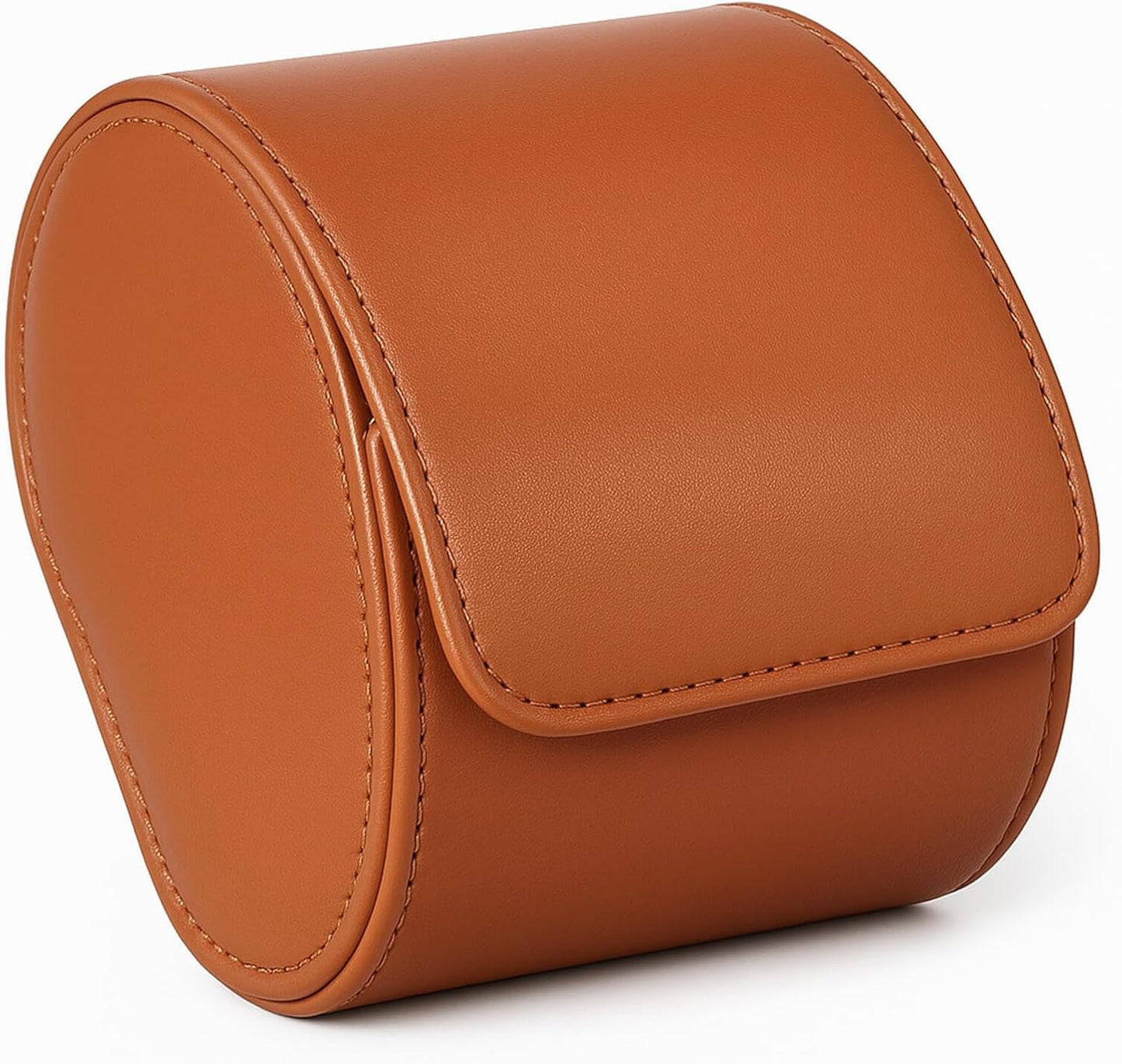 Homde Travel Watch Box Leather: Traveling Case for Men - Luxury Watch Roll for Wristwatch on the Go (brown, S)