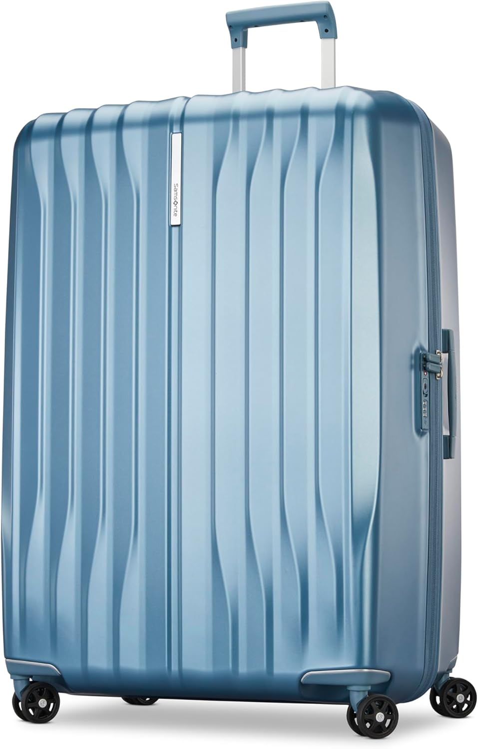 Samsonite UpLIFT X-Large Checked Hardside Luggage with Spinner Wheels - Airline-Approved, TSA Lock, Adjustable Handle System - Polycarbonate Hard Suitcase for Ultra Lightweight Travel - Elemental Blue