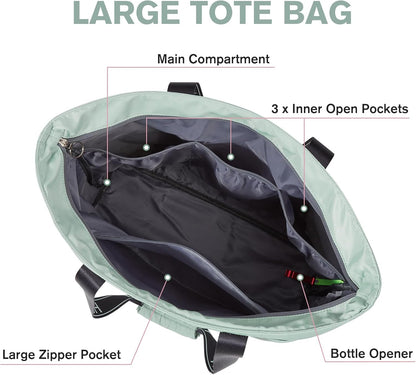 G4Free Beach Bag, Waterproof Beach Bags for Women, Personalized Strap Tote Bag for Women Birthday Gifts