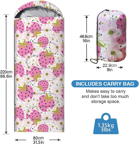 oaskys Camping Sleeping Bag - 3 Season Warm & Cool Weather - Summer Spring Fall Lightweight Waterproof for Adults Kids - Camping Gear Equipment, Traveling, and Outdoors