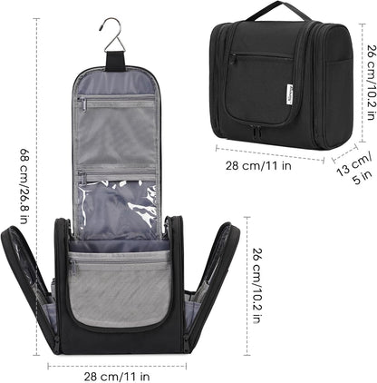 Narwey Hanging Toiletry Bag for Women Travel Makeup Bag Organizer Toiletries Bag for Cosmetics Essentials Accessories