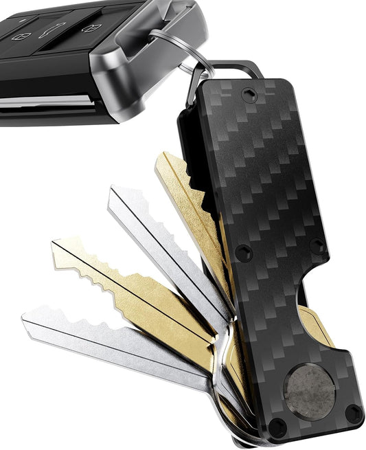 Key Organizer Compact Key Holder Metal Key Chain Minimalist key case key holder for keychain Secures 1-5 Keys