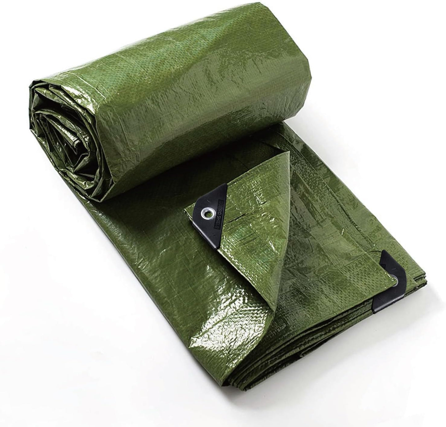 GUARD SHIELD Tarp Green 8x8 Feet Multi Purpose Waterproof Poly Tarp Cover 5mil
