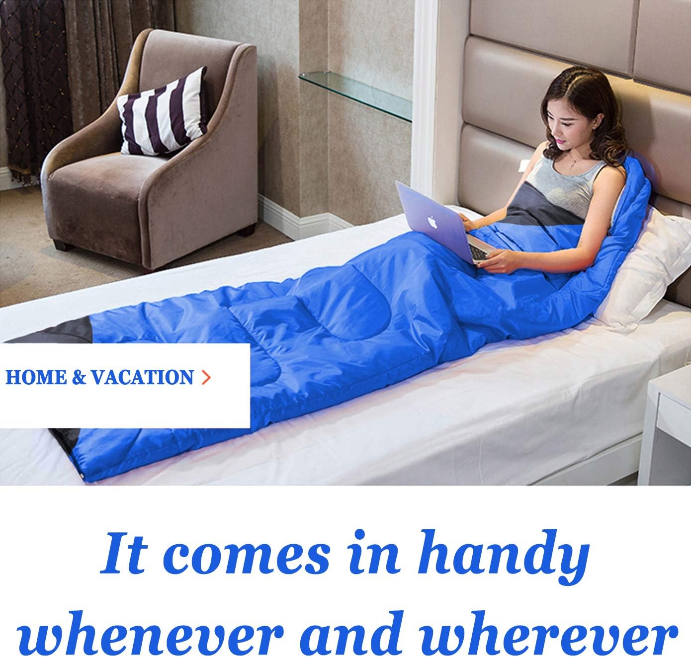 tuphen- Sleeping Bags for Adults Kids Boys Girls Backpacking Hiking Camping Microfiber Liner, Cold Warm Weather 4 Seasons Indoor Outdoor Use, Lightweight & Waterproof