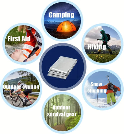 Survival Fire Starter Kit – Magnesium Shavings, Ferro Rod, Wax Rope, Emergency Blanket, Wire Saw & Waist Bag for Camping, Hiking & Outdoor Adventures