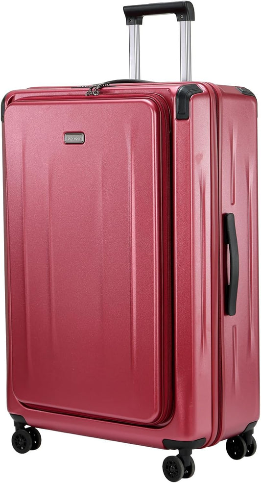 Premium Carry On Luggage, 29 Inch Top Opening Aluminum Frame Airline Approved ABS+PC Hard Shell Suitcases with Silent Wheels, TSA Lock, Front Pocket & Wet-dry Separated Six-piece set