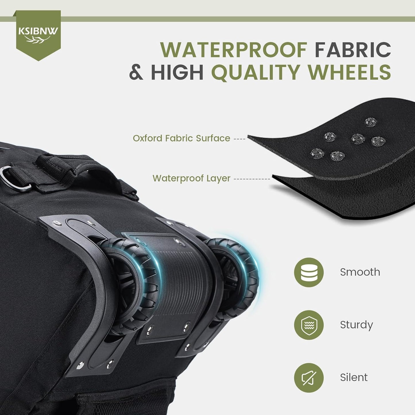 KSIBNW Rolling Duffel Bag with Wheels and Handle, 4 In 1 Tactical 86L Military Backpack with Hidden Straps,Waterproof Wheeled Large Duffle Bag for Travel,Durable MOLLE Luggage for Men & Women, Black