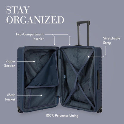 Bric's 30" Expandable Spinner Suitcase - Travel Luggage with TSA-Approved Lock and Hard Shell Exterior - B|Y Ulisse - Ocean Blue