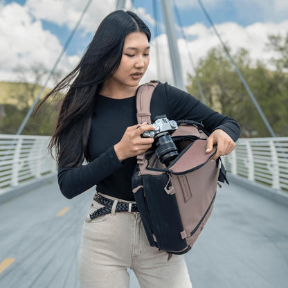 WANDRD All New PRVKE 15L V4 Camera Backpack: Built-In Camera Cube Travel Backpack with Quick Side Access, Rolltop Expansion, Clamshell Opening, Magnetic Tote Handles