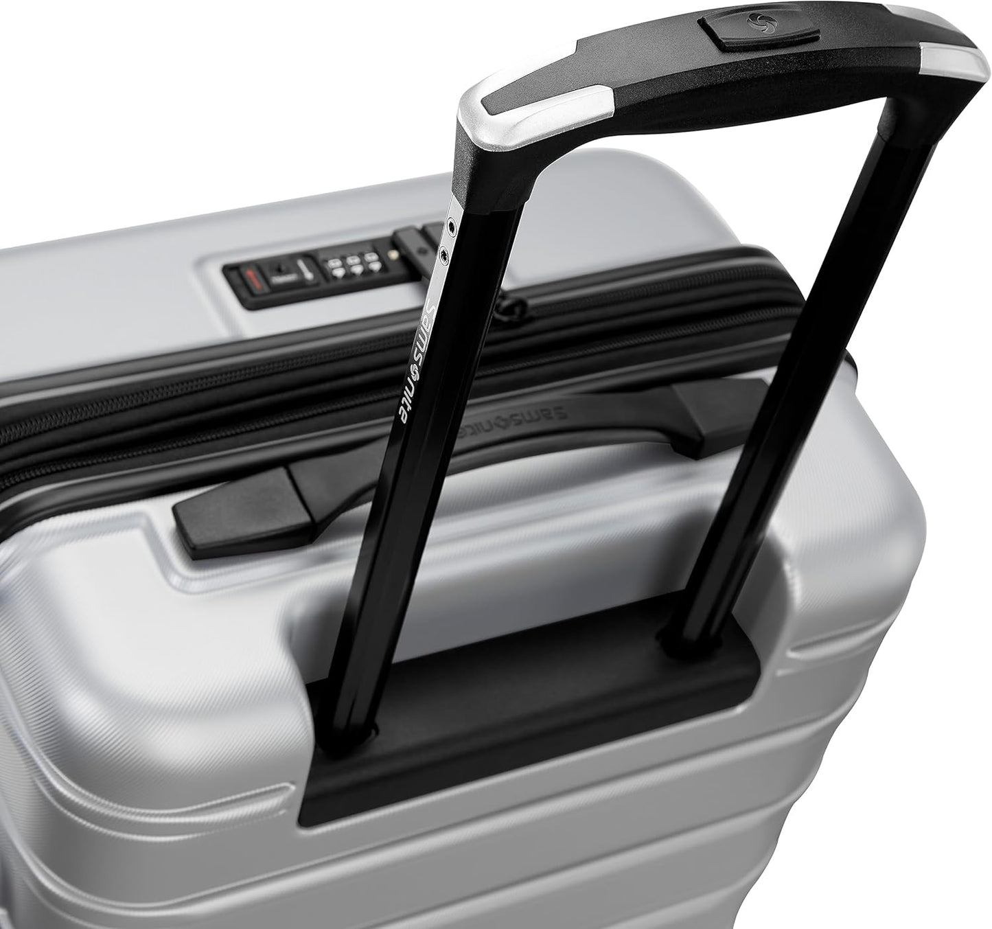 Samsonite Omni 2 PRO Hardside Expandable Luggage with Spinners, Arctic Silver, Carry-on