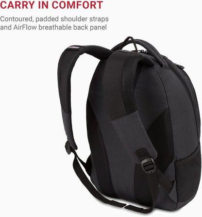 SwissGear 1186 Bungee Backpack, Grey (Laptop Version), 17.75 inch