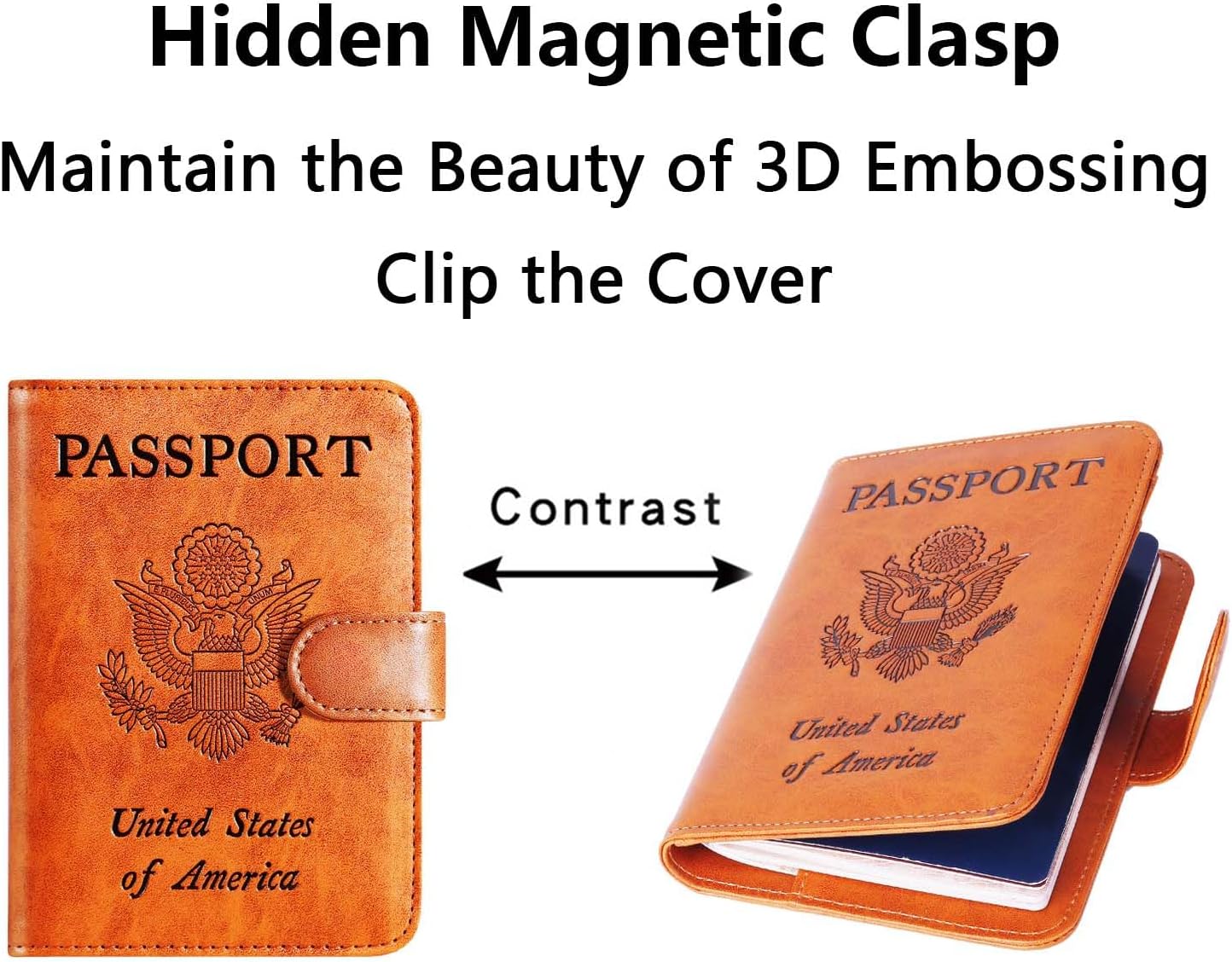 Airtag Passport Holder Cover Wallet RFID Blocking Leather Case Travel Essentials Luggage Accessories Travel Must Have(118#Claybank)