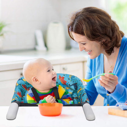 Hook On Chair, VEEYOO Clip On High Chair Folding Fast Table Chair with Storage Bag, Portable Baby Feeding Seat Attach to Table for Home and Travel