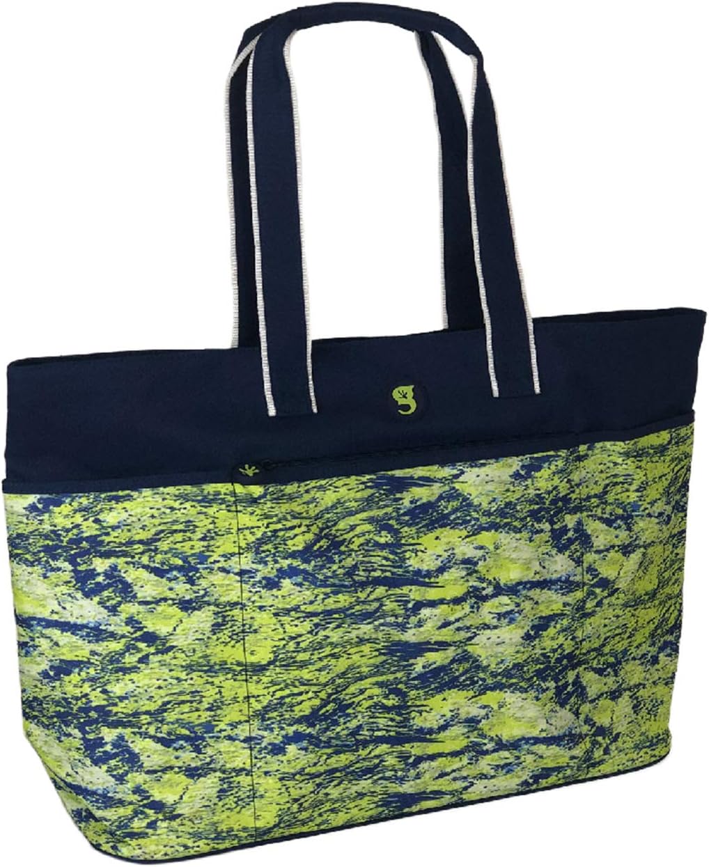 geckobrands Oversized Beach Tote – Large and Stylish Beach Bag with 4 Exterior Pockets and Zippered Internal Compartment