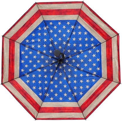 LLanxiry Compact Travel Umbrella, Mini Windproof Umbrellas for Rain & Sun, Small Lightweight Outdoor UV Umbrella, Portable Folding Umbrellas for Travel
