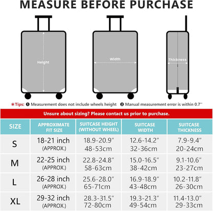 Travelkin Luggage Covers For Suitcase Tsa Approved,Suitcase Cover Protector Fit 18-32 Inch Luggage (Galaxy, M)