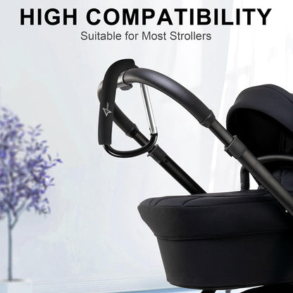 Stroller Hook, 6.3" Large Carabiner Clip for Diaper Bags, Groceries, and Purse, Mommy Hook for Mom, Universal Fit for Most Stroller Accessory Handles