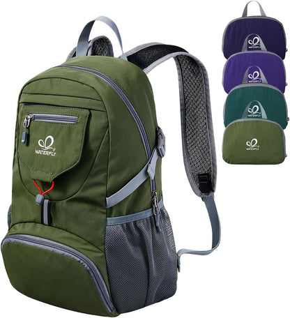 WATERFLY Small Lightweight Packable Backpack: 20l Ultra Light Foldable Travel Hiking Camping Daypack Day Pack for Man Woman