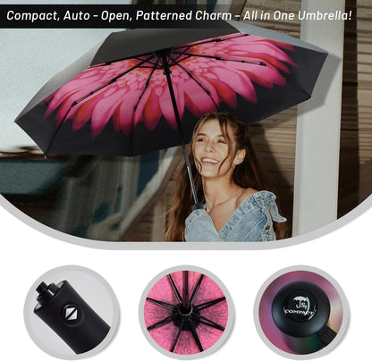 SY COMPACT Travel Umbrella Windproof Automatic Umbrellas Small Compact UV Sun Protection Factory Outlet Umbrella