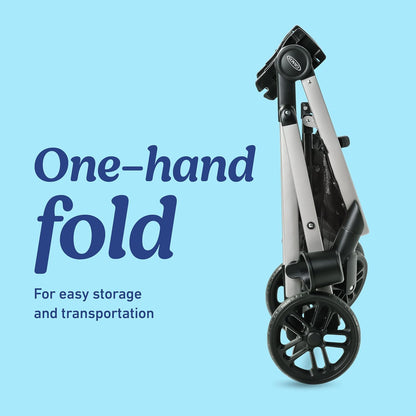 Graco Redmond Modes Pramette Stroller, 3-in-1 Convertible: Car Seat Carrier, Infant Pramette to Toddler Stroller with Reversible Seat and One-hand Fold