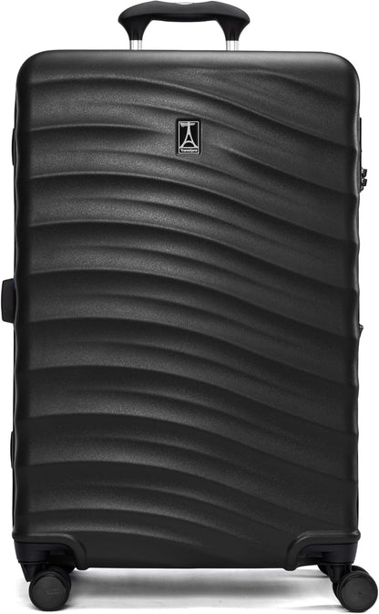 Travelpro Maxlite Air V2 Hardside Expandable Checked Luggage, 8 Spinner Wheels, Lightweight Hard Shell Suitcase, TSA lock, Black, Checked Medium 25-Inch