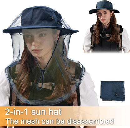 Sun Hats for Men Women Boonie Hat Foldable Fishing Hat UPF 50+ Bucket Hat for Fishing Hiking Garden Safari Beach