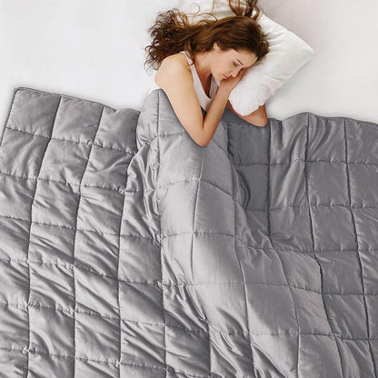 L'AGRATY Weighted Blanket - 88"x104" 30lbs Cooling Breathable Heavy Blanket Microfiber Material with Glass Beads for Adult All-Season Summer Fall Winter Soft Thick Comfort