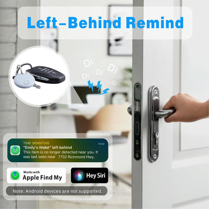 Air Tracker 2 Pack, Smart Bluetooth Tracker Works with Apple Find My (iOS Only), Item Finder Trakcer Tag Locator for Luggage, Backpack, IP67 Waterproof