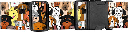 Luggage Straps for Suitcases, Adjustable Travel Belt, Durable Wide Luggage Strap, Cute Suitcase Strap Identifiers with Buckle, Bag Straps for Luggage, Cute Colorful Dogs