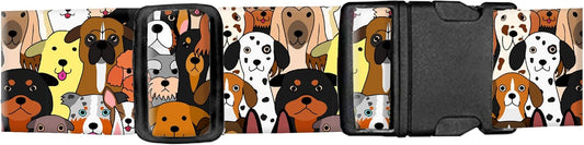 Luggage Straps for Suitcases, Adjustable Travel Belt, Durable Wide Luggage Strap, Cute Suitcase Strap Identifiers with Buckle, Bag Straps for Luggage, Cute Colorful Dogs