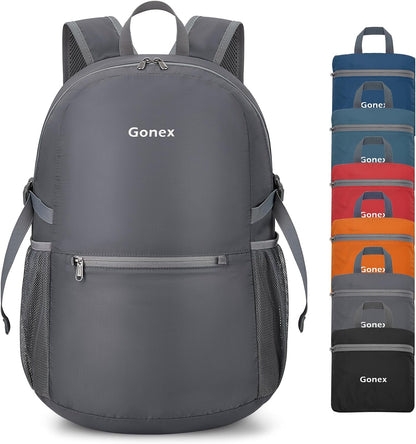 Gonex 30L Ultra Lightweight Packable Backpack, Handy Foldable Daypack for Camping Outdoor Travel Cycling Backpacking