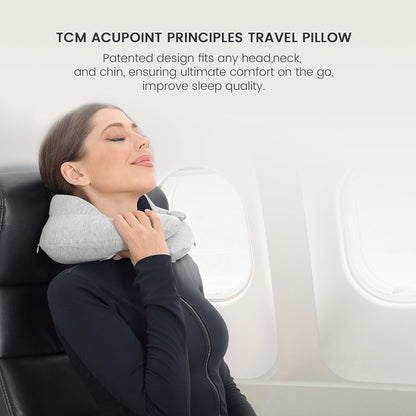 Inflatable Travel Pillow, Upgraded Travel Neck Pillow for Airplane Neck Support Sleeping - 3rd Generation, Double Comfort Plane Pillow - Portable Travel Essentials
