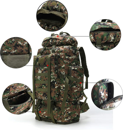 Hiking Backpack for Men 70L/100L Camping Backpack Military Rucksack Molle 3 Days Assault Pack for Climbing